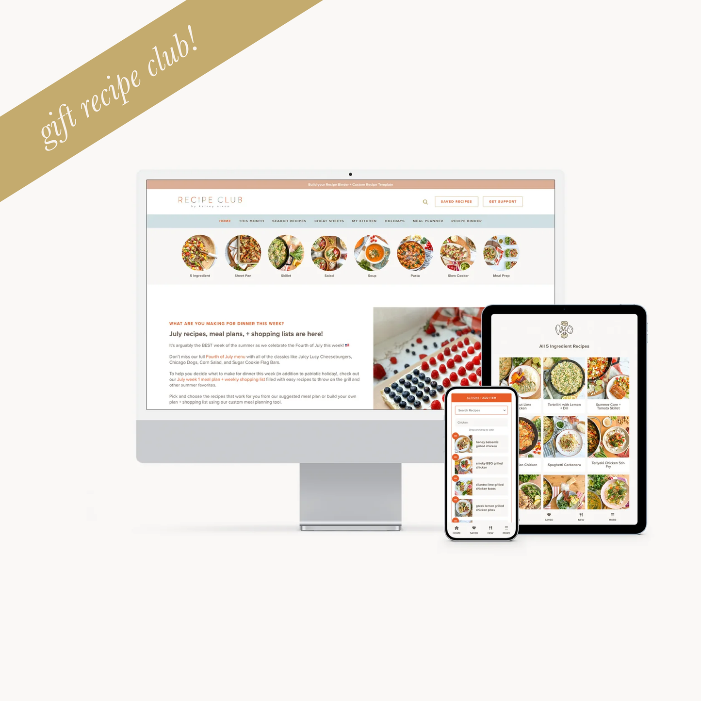 Gift Recipe Club digital membership