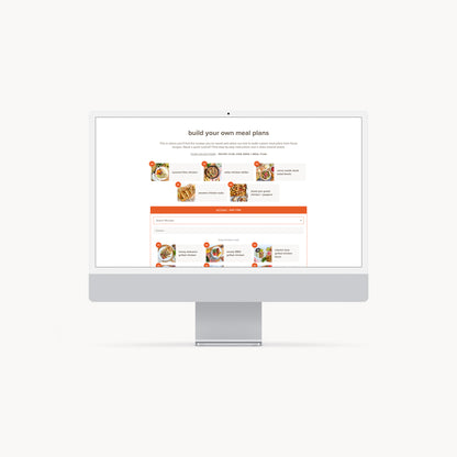 Build your own meal plans inside Recipe Club