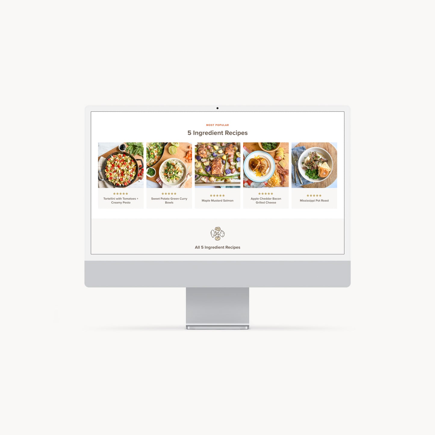 Inside the Recipe Club category pages