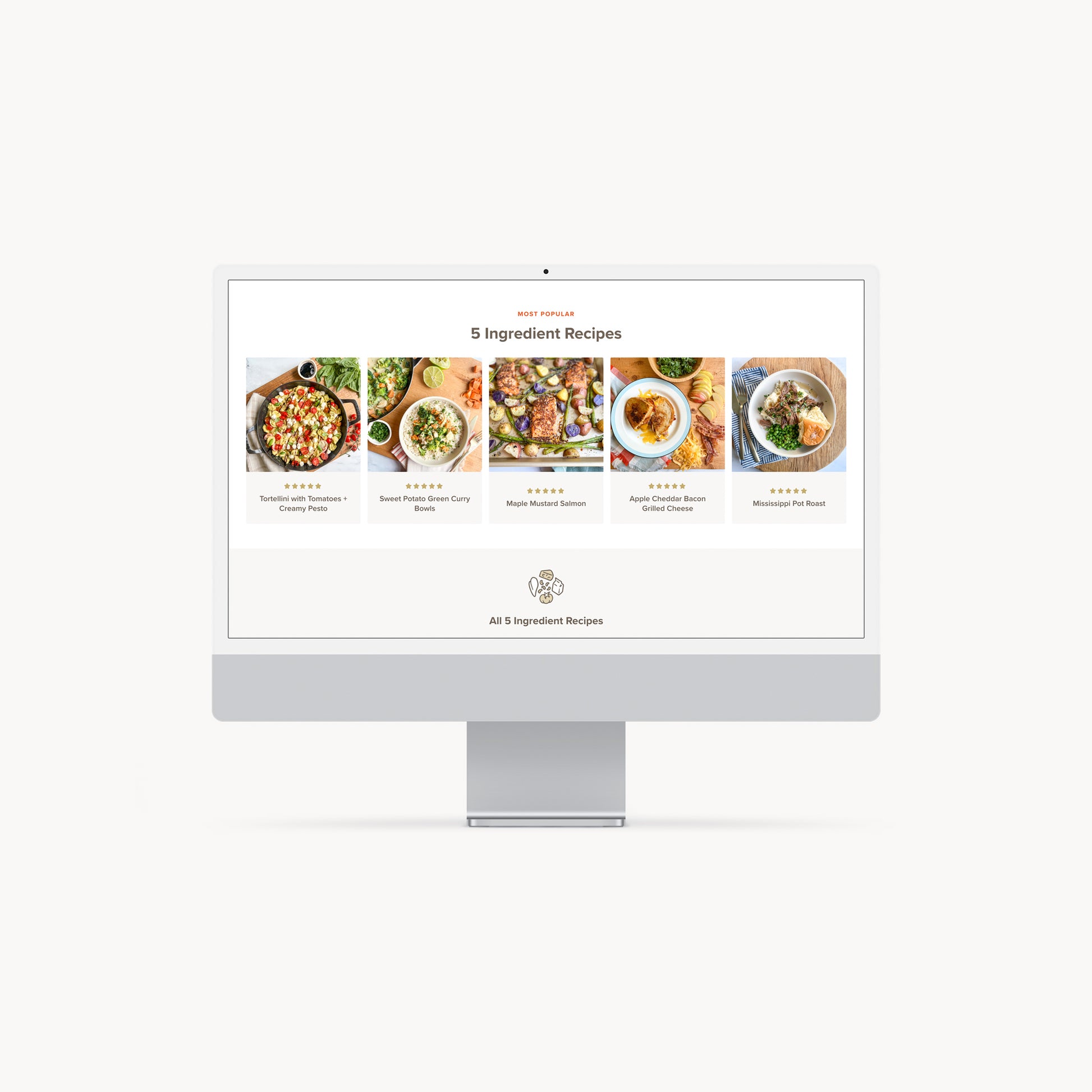 Inside the Recipe Club category pages